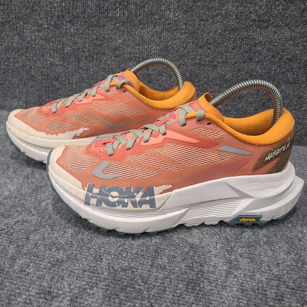 Hoka Mafate X Women's Size 7.5B Feldspar Mountain Fog Running Shoes Comfort
